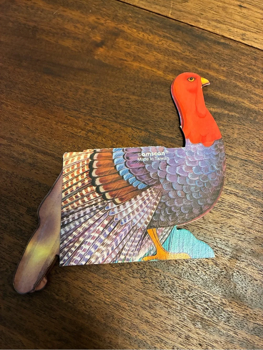 Set of 3 Vintage Paper Honeycomb Turkeys Original Packaging Thanksgiving